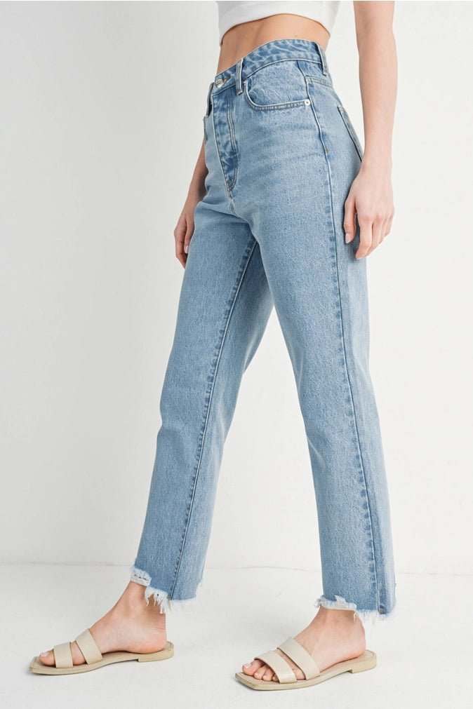 BRADFORD HIGH RISE STRAIGHT LEG JEANS