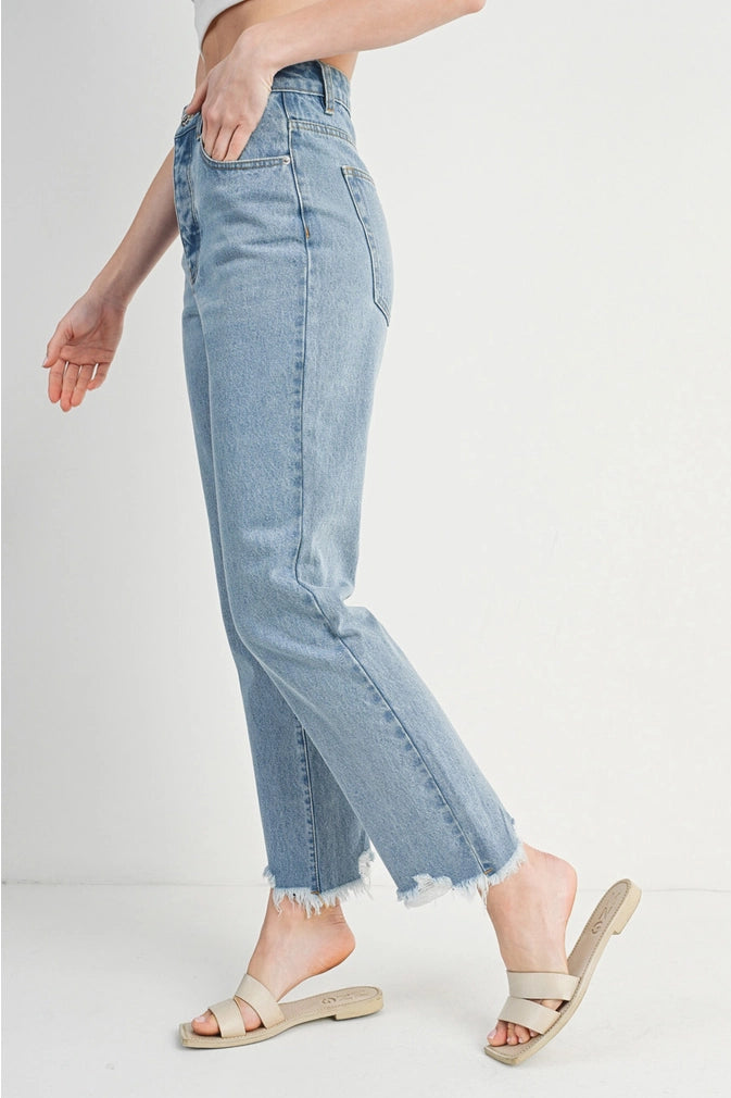 BRADFORD HIGH RISE STRAIGHT LEG JEANS