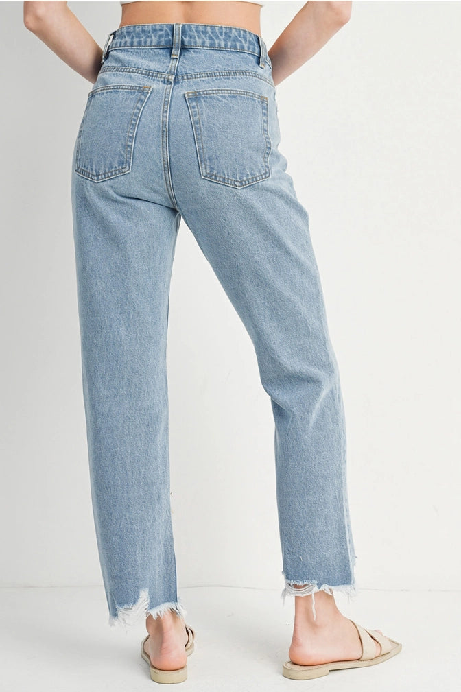 BRADFORD HIGH RISE STRAIGHT LEG JEANS