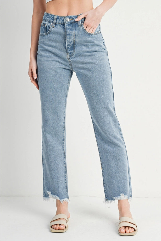 BRADFORD HIGH RISE STRAIGHT LEG JEANS