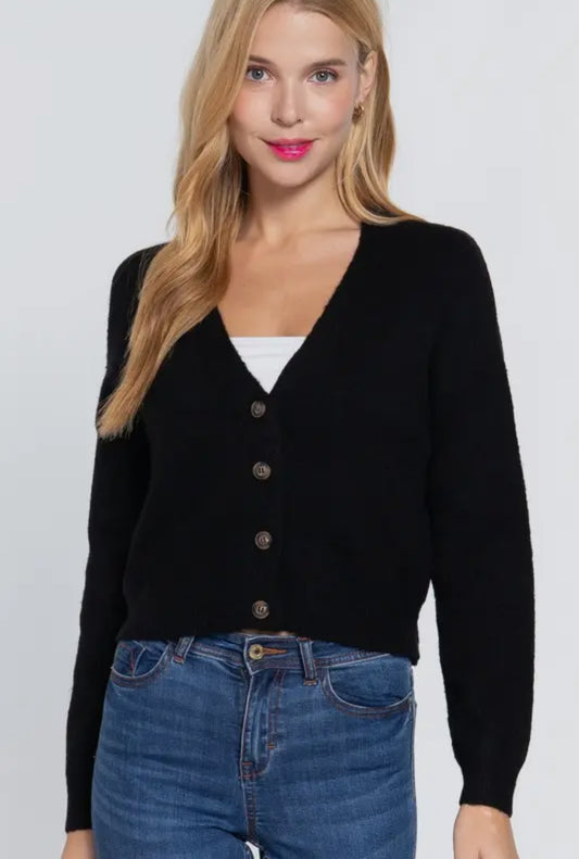 JAYDA BUTTON DOWN KNIT CARDIGAN