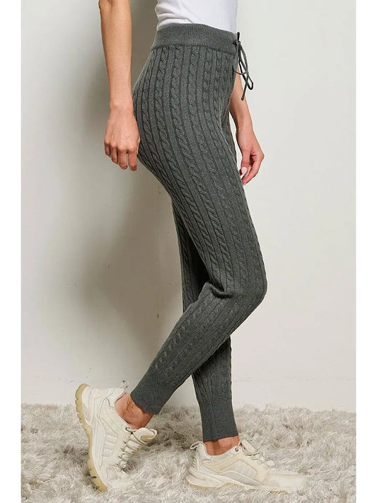 CABLE KNIT LOUNGE PANTS