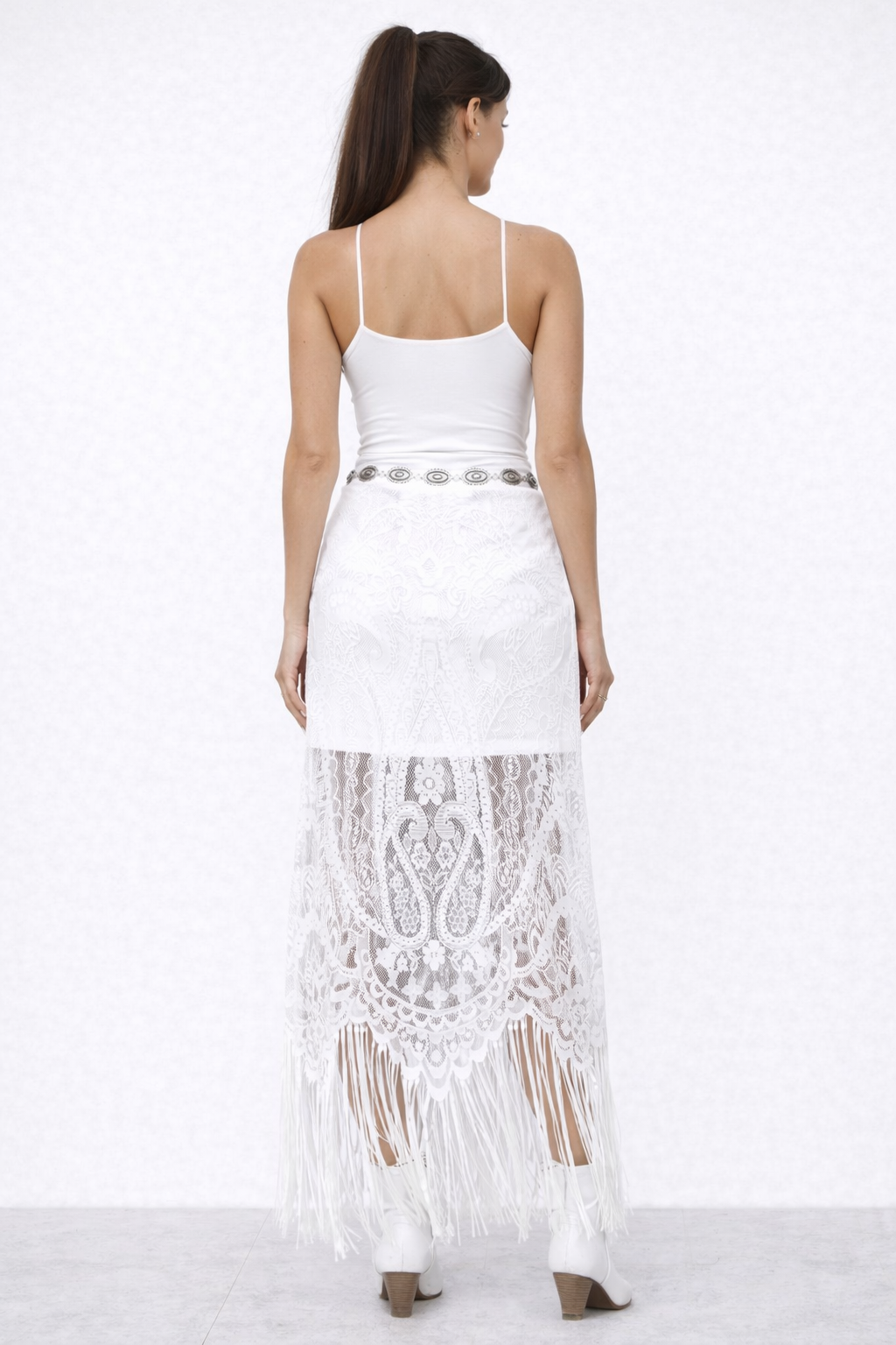 WINONA FRINGE LACE SKIRT