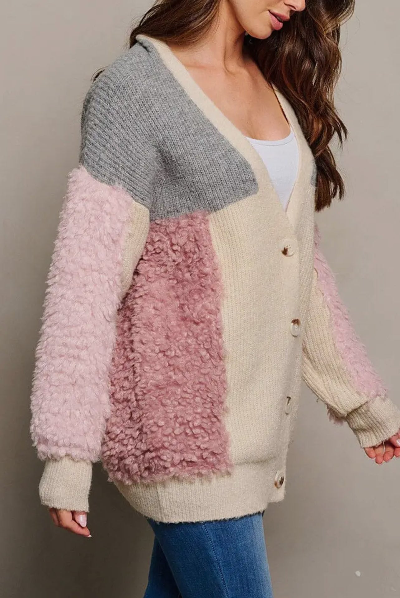 BECKY FUZZY CARDIGAN