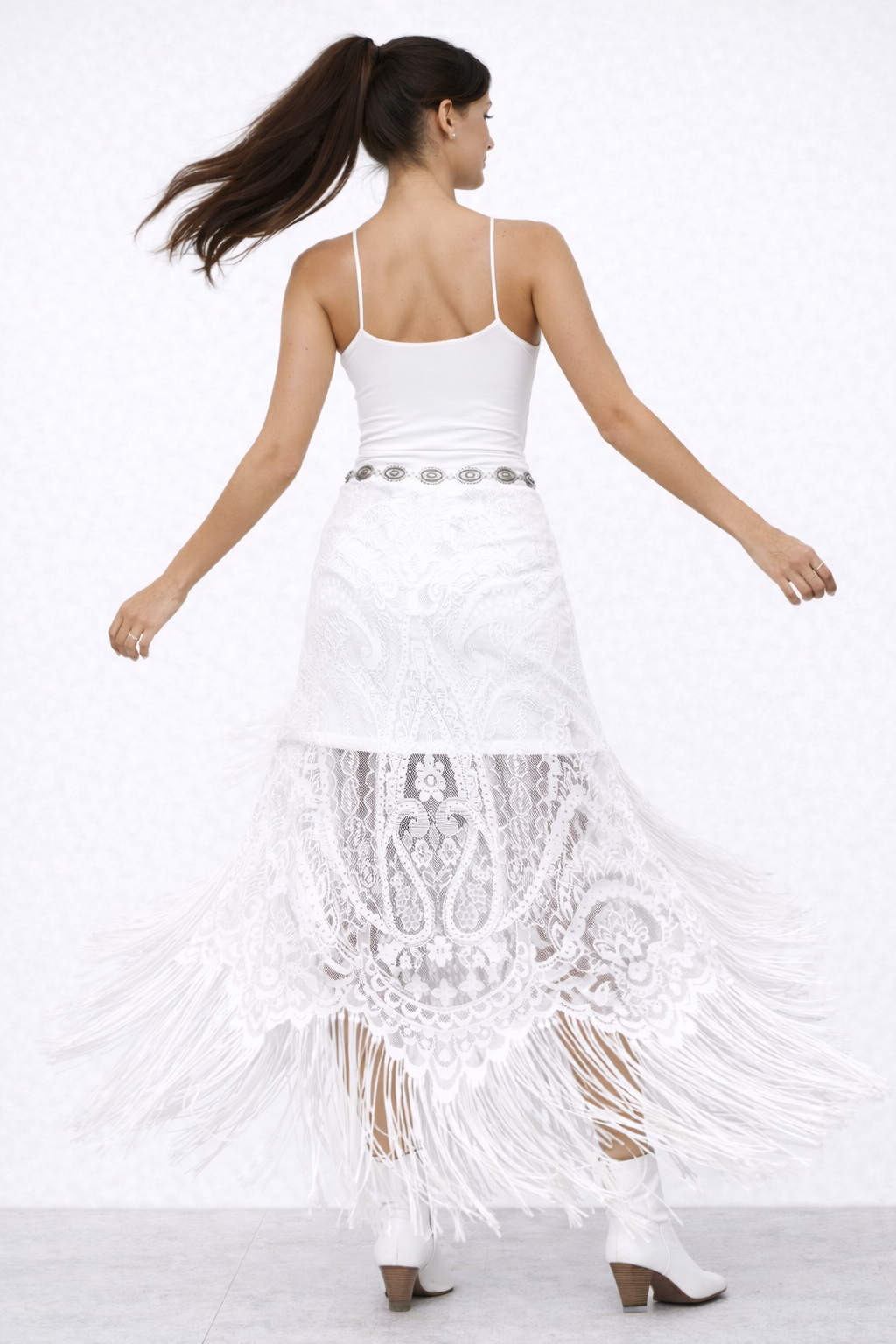 WINONA FRINGE LACE SKIRT