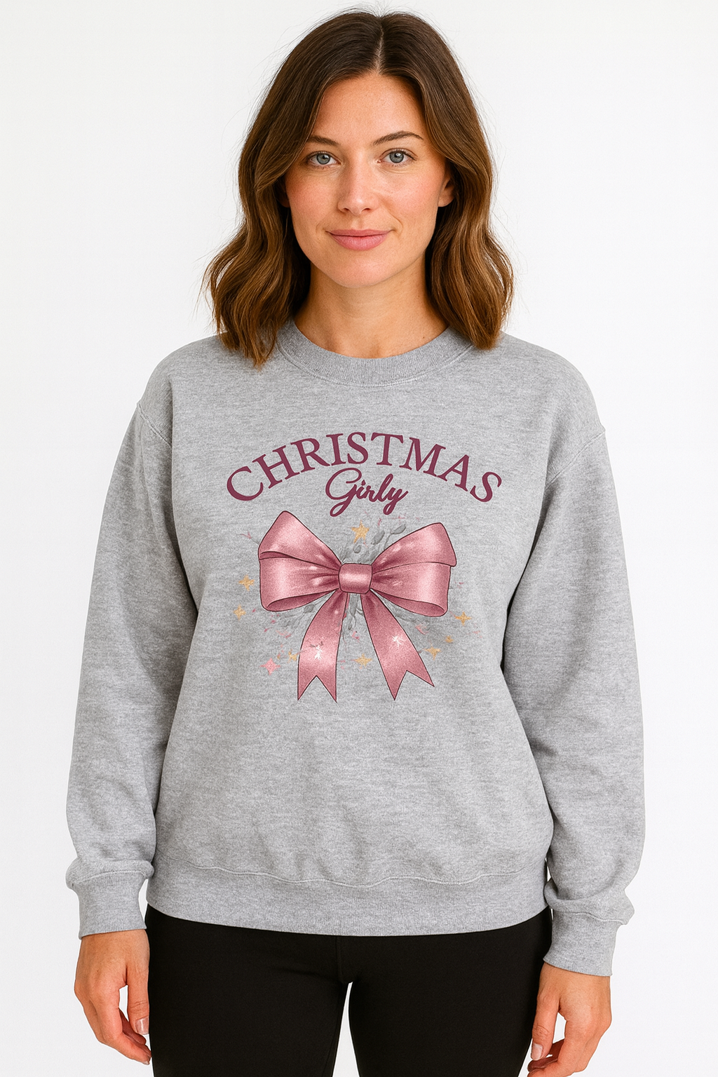 CHRISTMAS GIRLY CREWNECK SWEATER