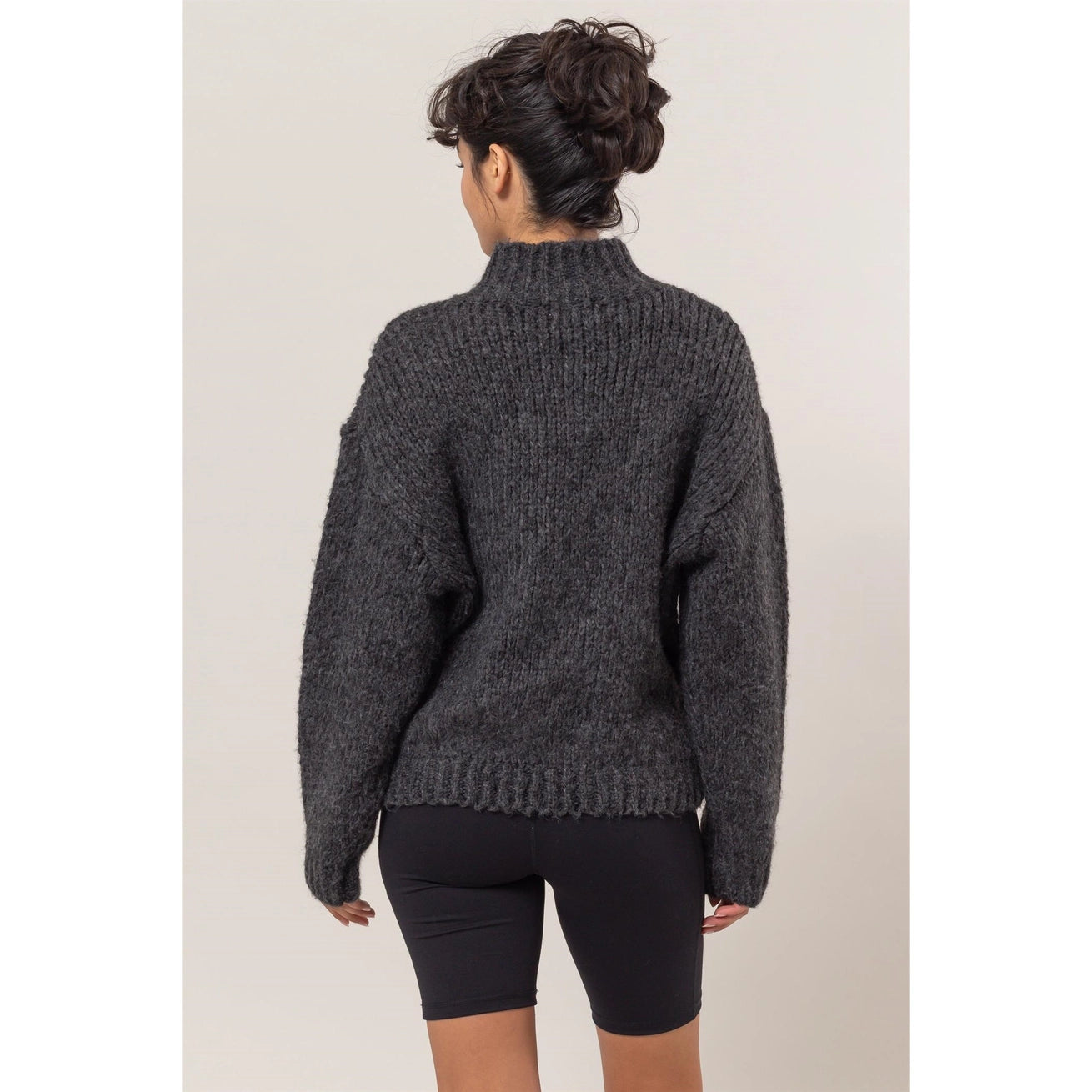 DONNA HIGH NECK OVERSIZED SWEATER