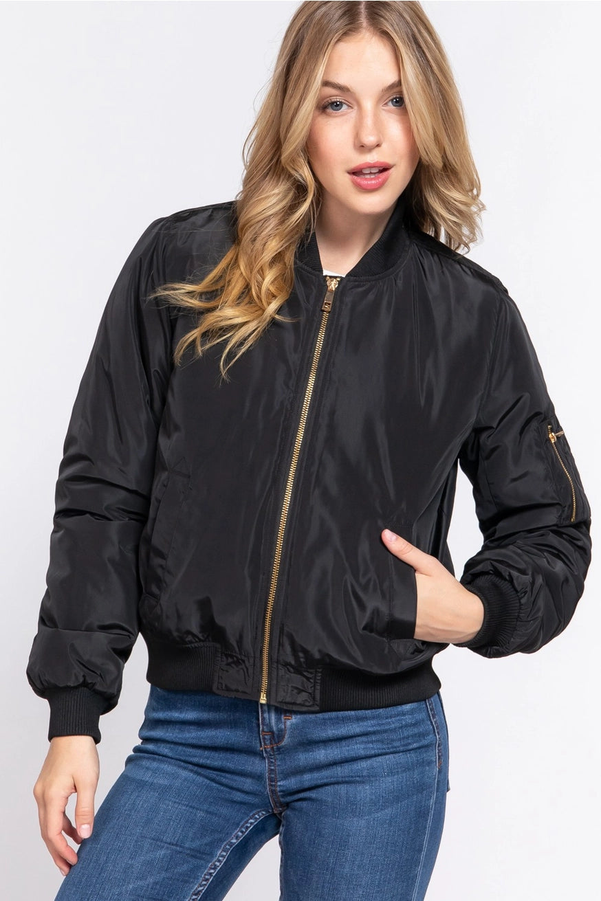 PUFFER BOMBER JACKET