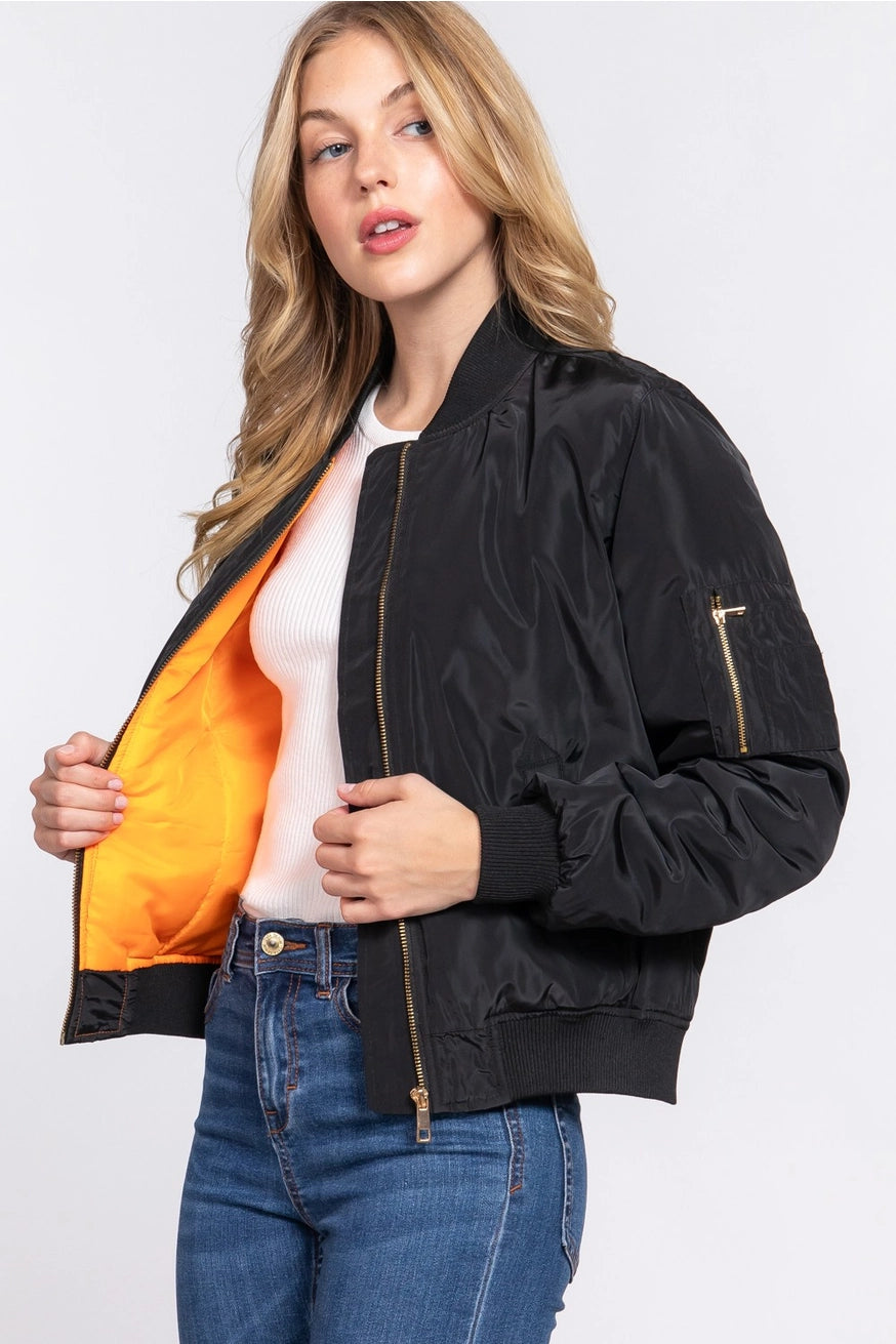 PUFFER BOMBER JACKET