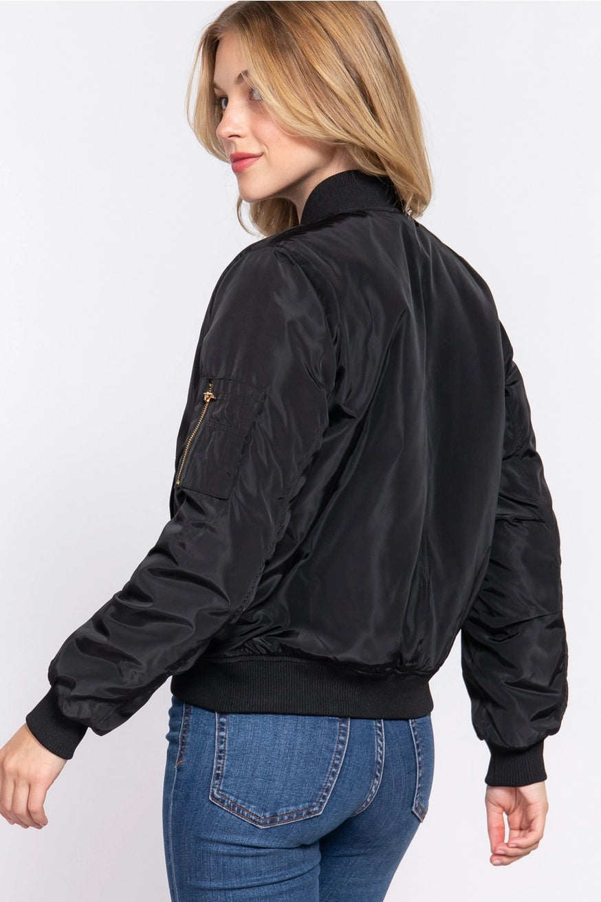 PUFFER BOMBER JACKET