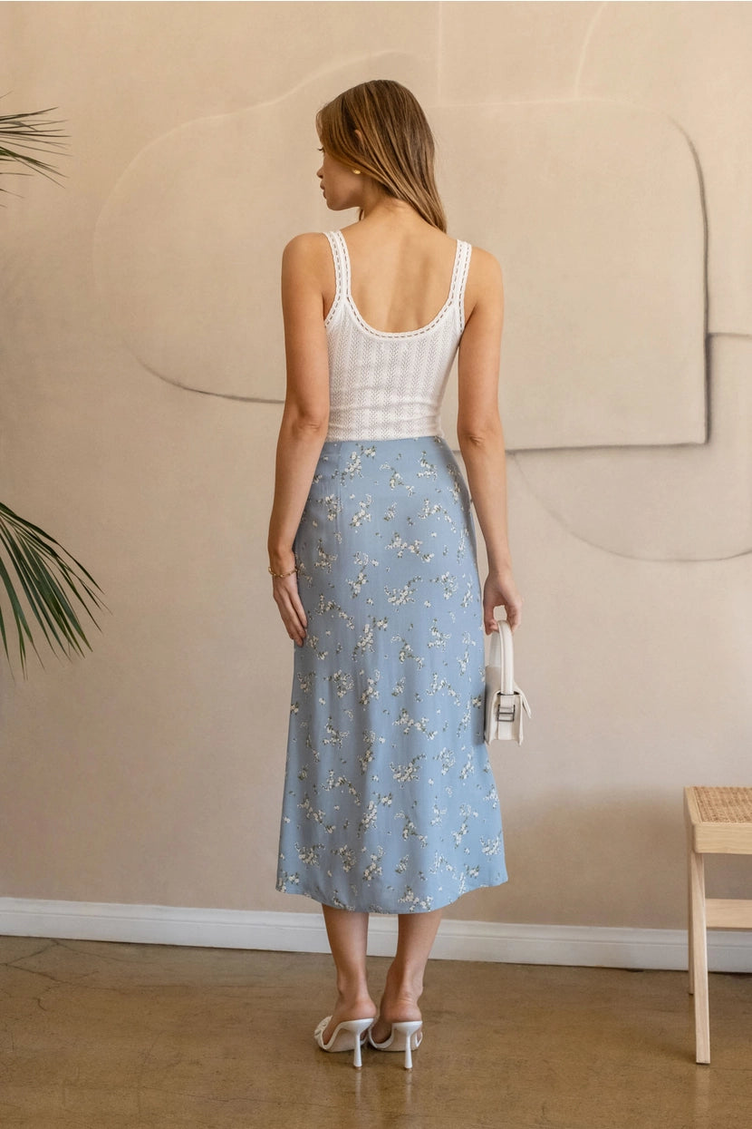 ELLIOT FLORAL MIDI SKIRT