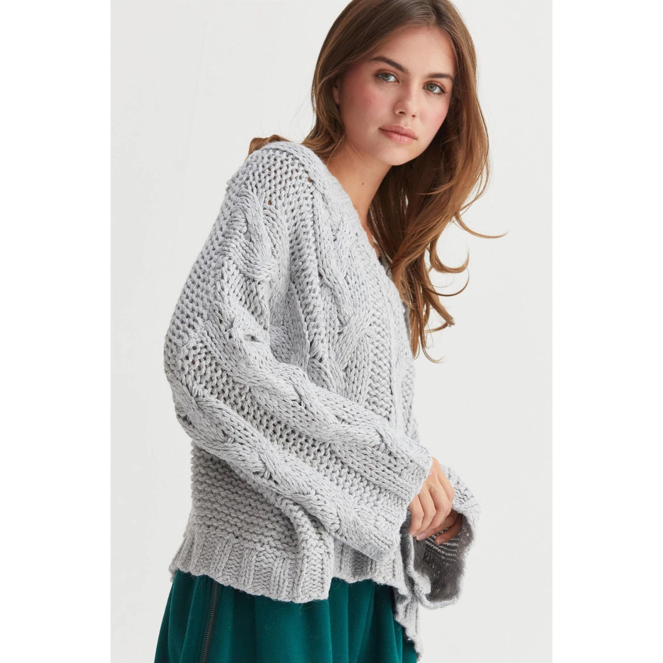 ERIN OVERSIZED CHUNKY KNIT SWEATER