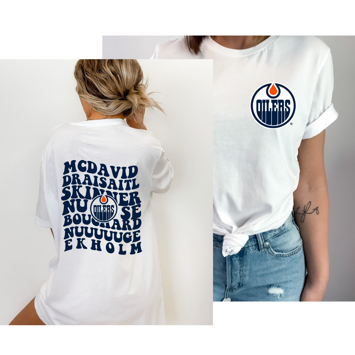 Edmonton Oilers Crewneck T Shirt