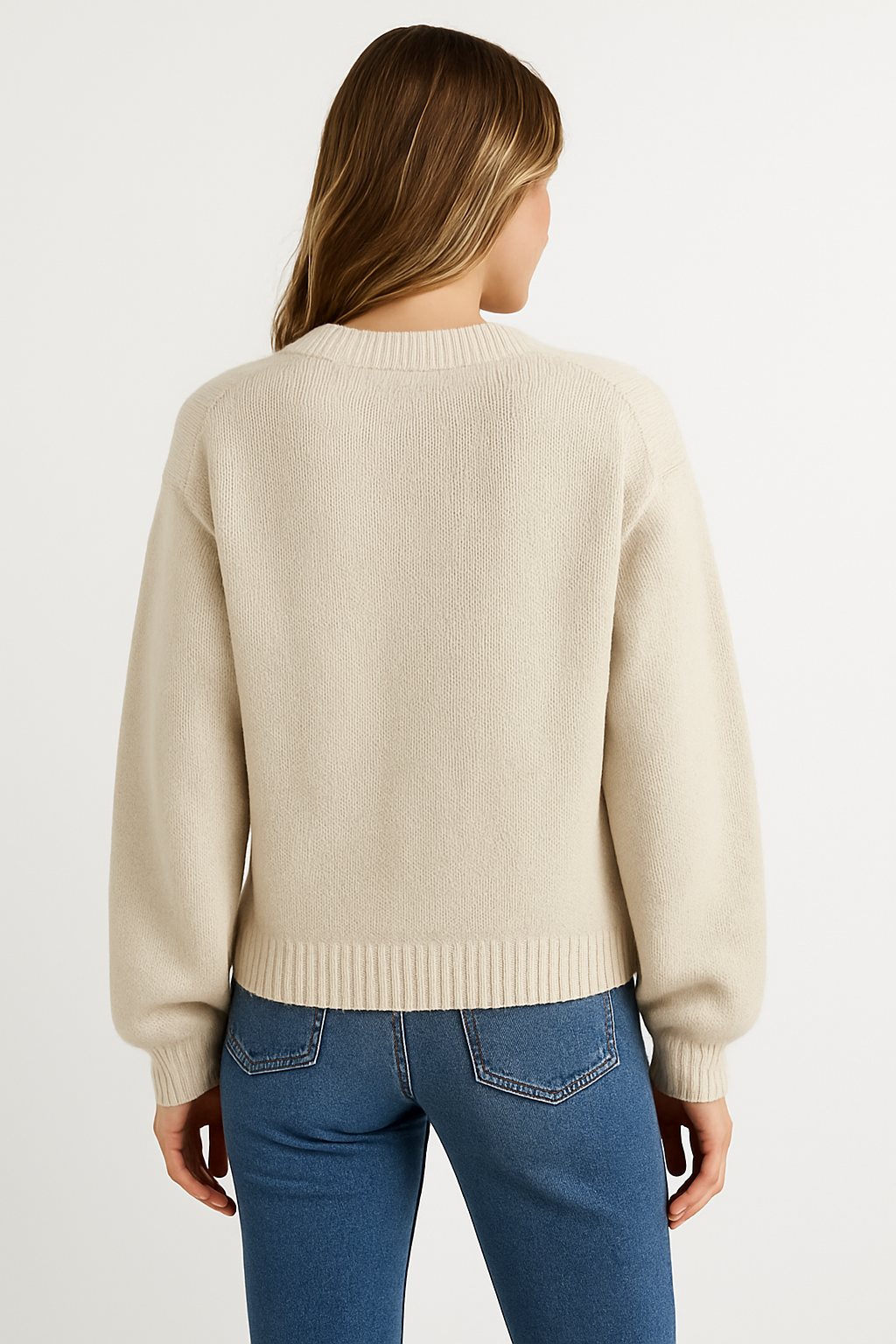 ADRIAN TIE FRONT COZY CARDIGAN | BEIGE