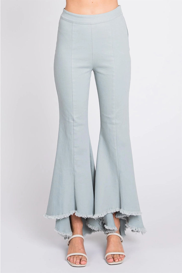 FELICITY STRETCH PINTUCK PLEATED JEANS | BLUE