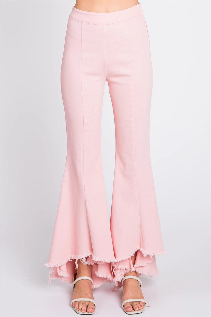 FELICITY STRETCH PINTUCK PLEATED JEANS | PINK