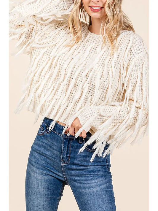 RIO FRINGE SWEATER