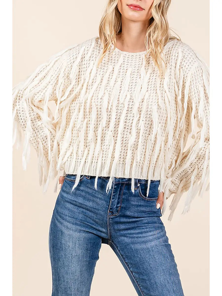 RIO FRINGE SWEATER