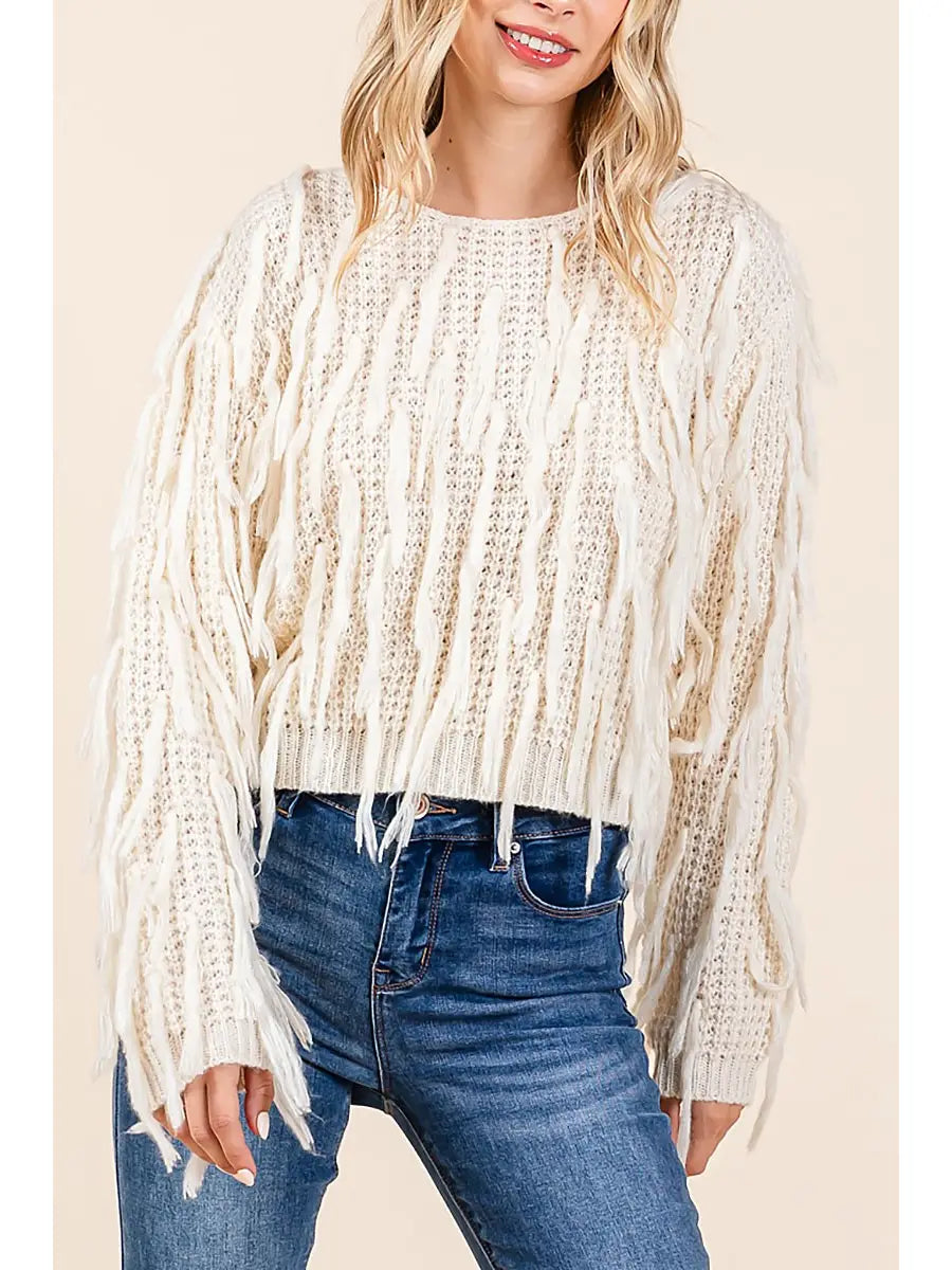 RIO FRINGE SWEATER