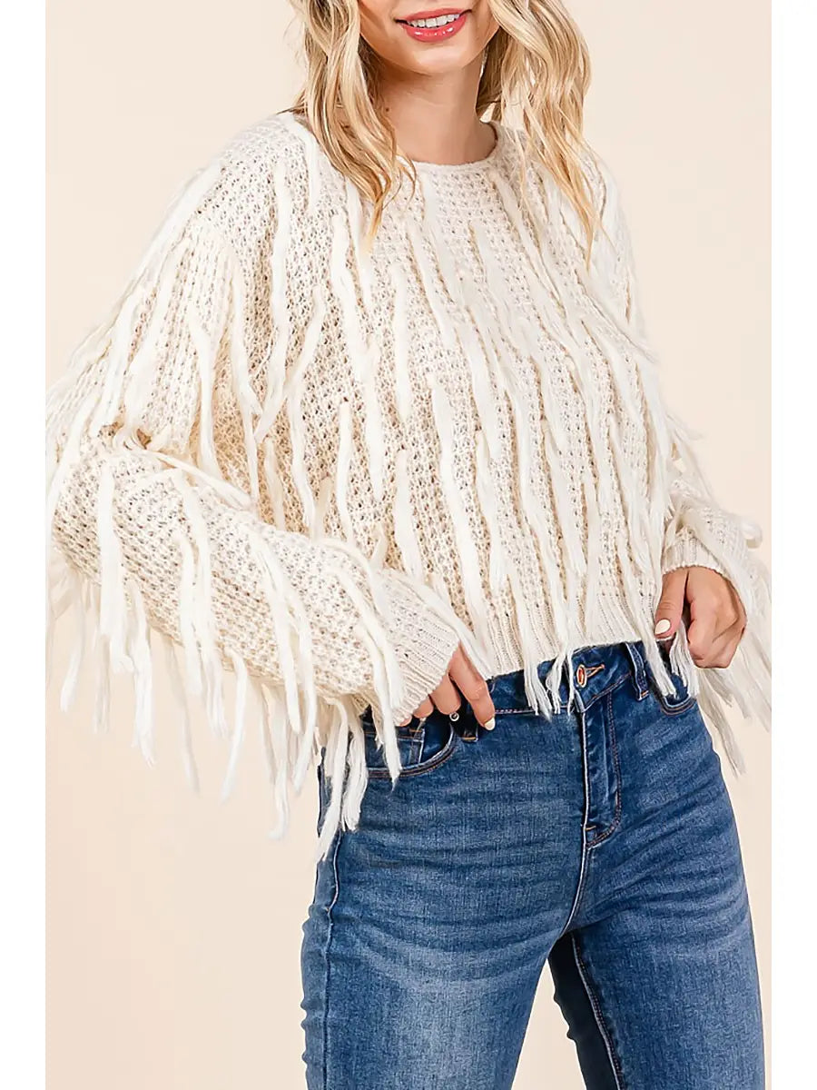 RIO FRINGE SWEATER