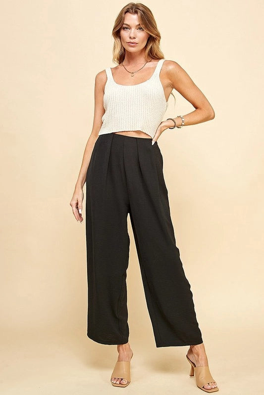 IDINA STRAIGHT LEG PANTS | BLACK