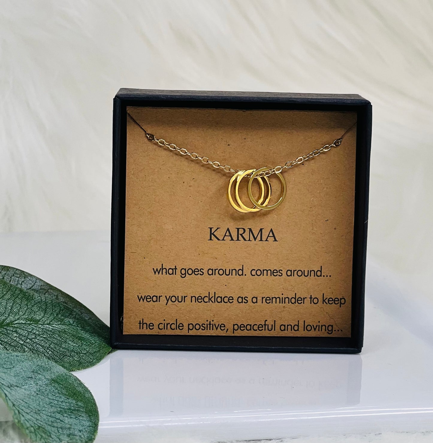 Karma Triple Pendant Necklace 