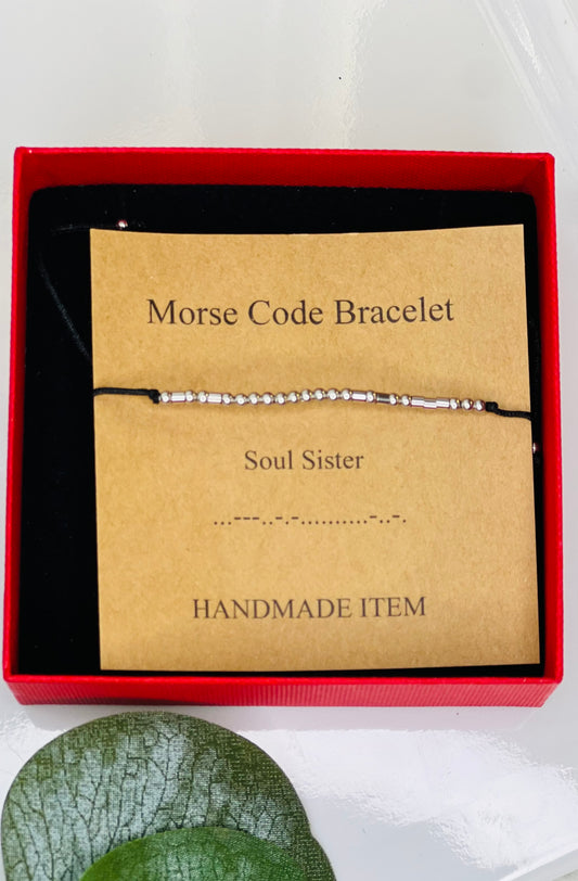 "Soul Sister" Morse Code Bracelet
