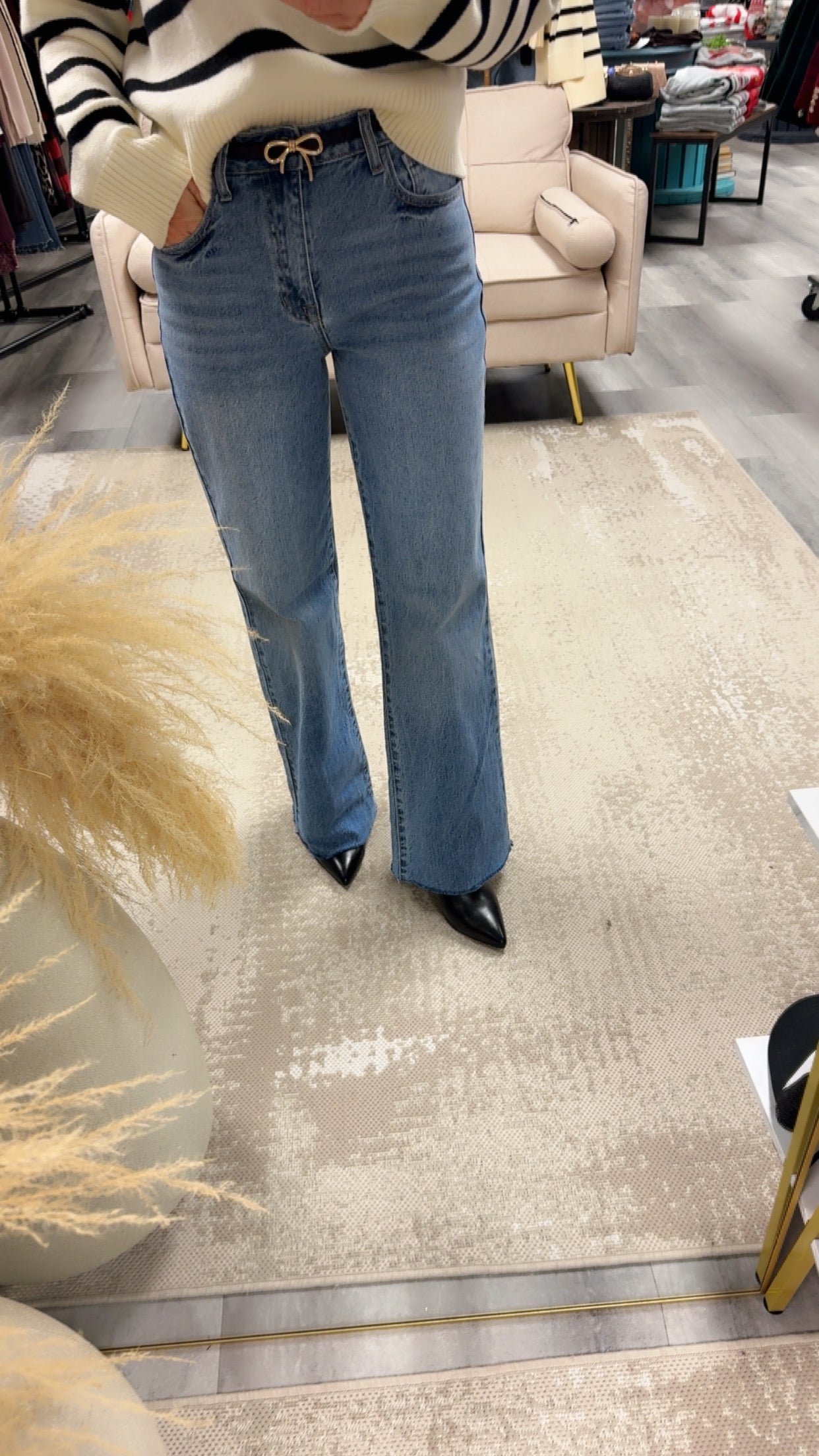 MARYANNE HIGH RISE STRAIGHT LEG JEANS