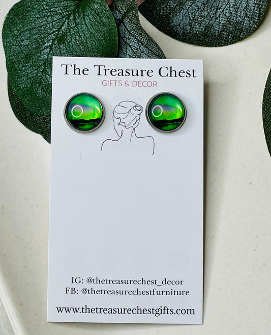 Aurora Borealis Northern Lights Stud Earrings