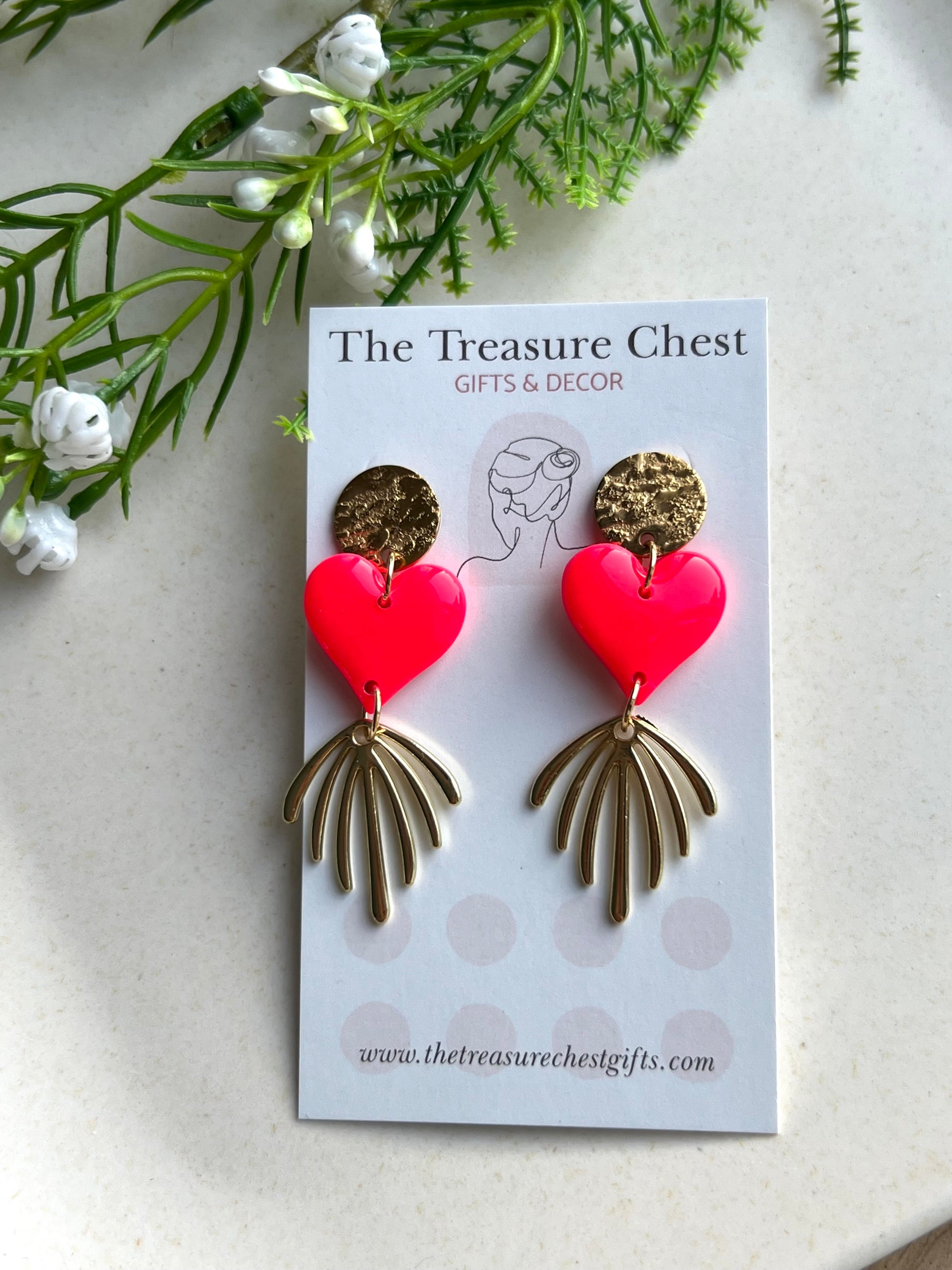 Heart Throb Dangle Earrings