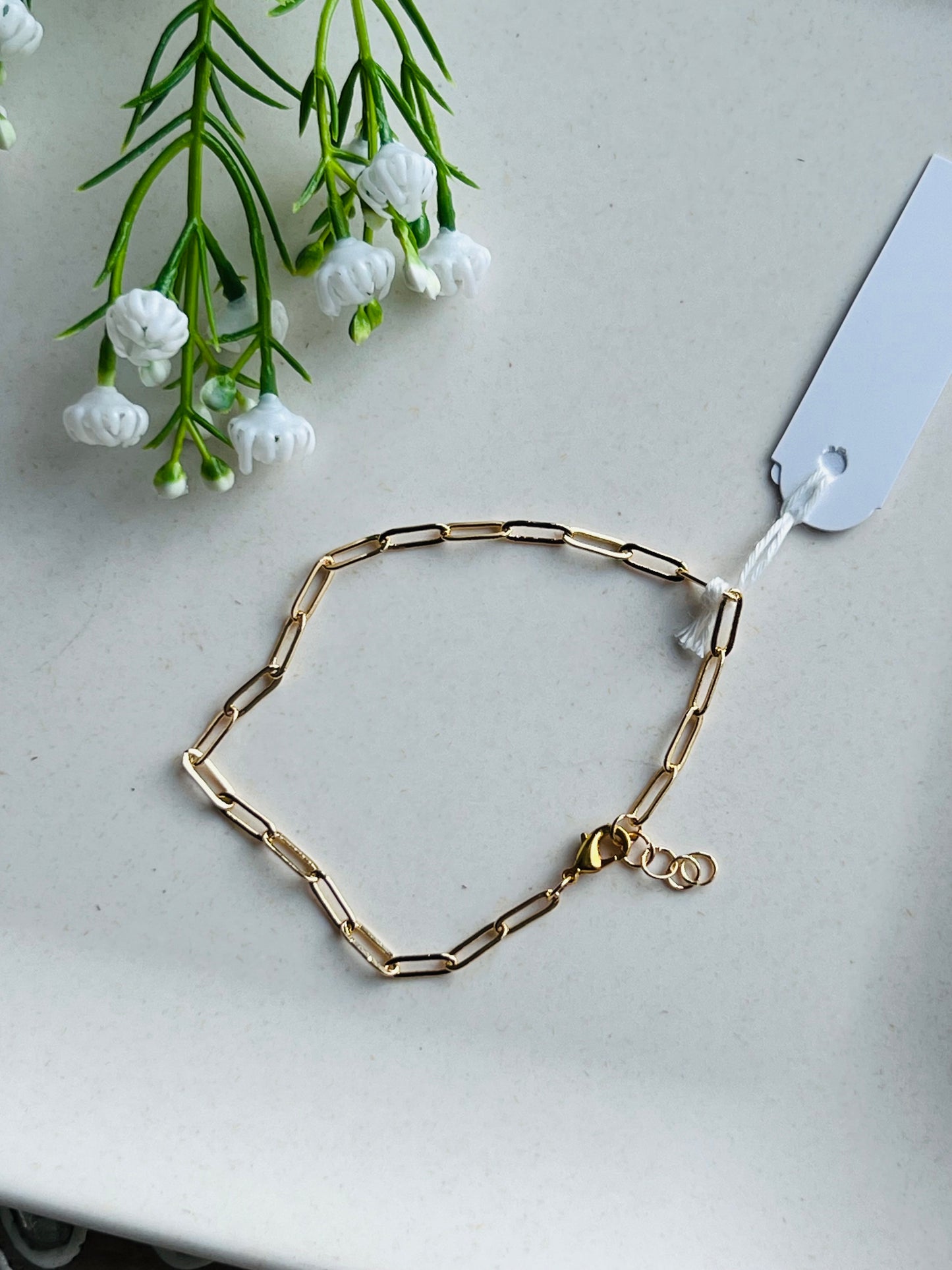 Lyla Paperclip Bracelet - Gold