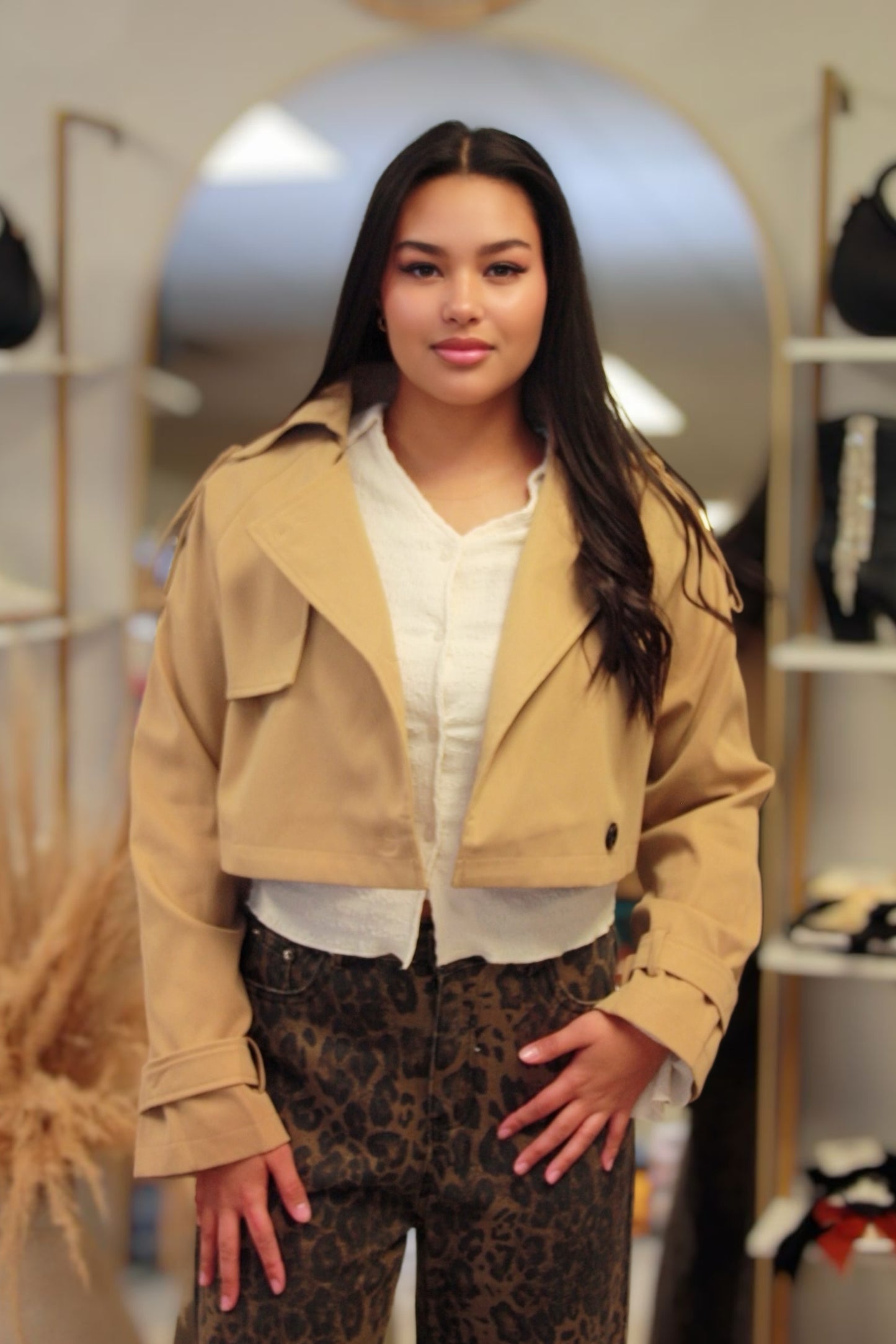 KYLIE CROPPED TENCH COAT