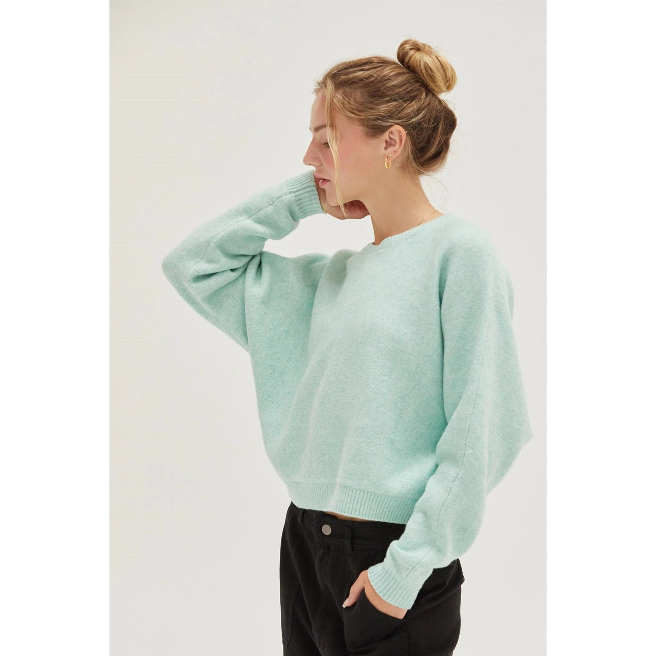 LANA DOLEMAN SLEEVE SWEATER