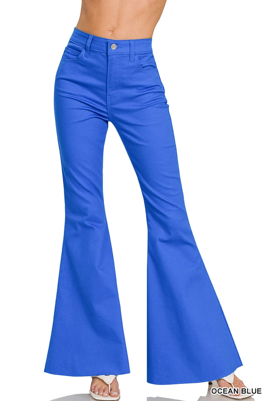 LENNA HIGH RISE SUPER FLARE DENIM PANTS