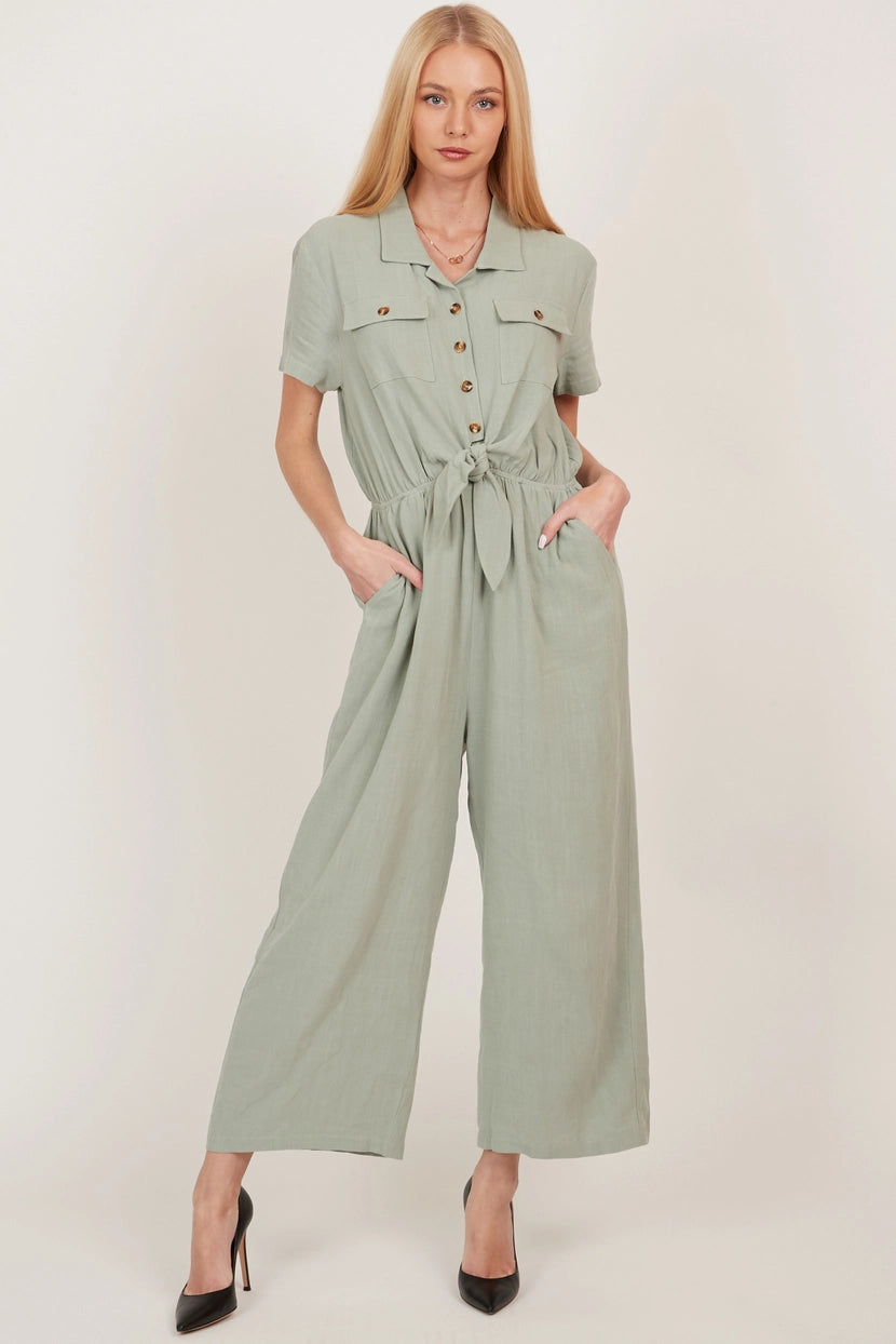 LENNON BUTTON UP JUMPSUIT