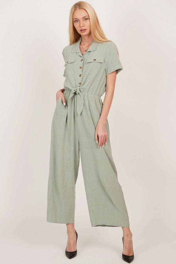 LENNON BUTTON UP JUMPSUIT