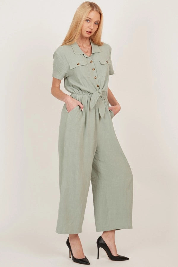 LENNON BUTTON UP JUMPSUIT