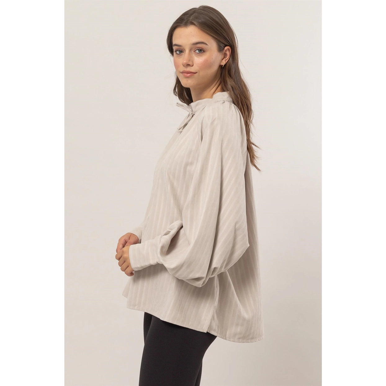 LOGAN BALLOON SLEEVE BLOUSE