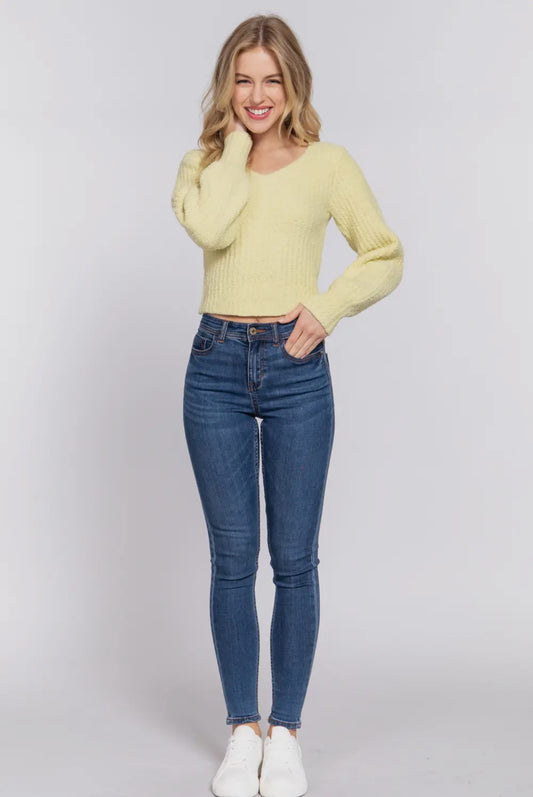 LILOU PUFF SLEEVE SWEATER