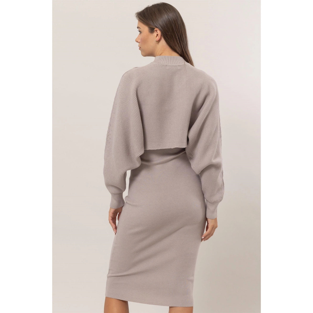 MALENA MIDI DRESS AND SWEATER | 2 PIECE SET