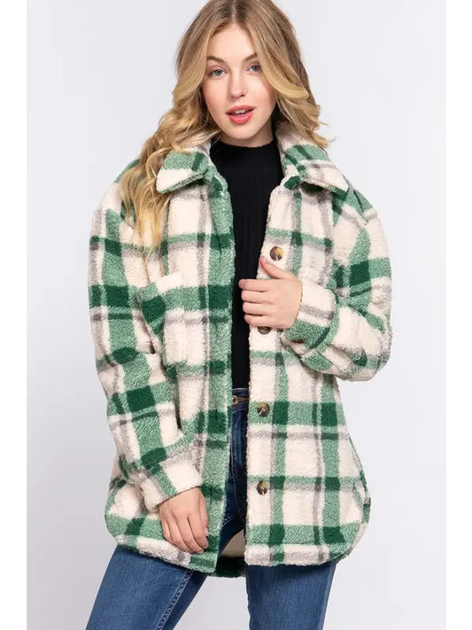 MARGO OVERSIZED PLAID JACKET