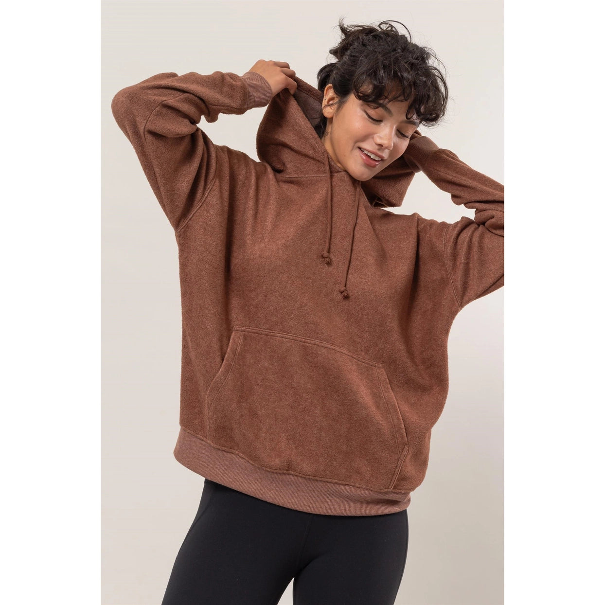 MARIAH BRUSHED OVERSIZED HOODIE