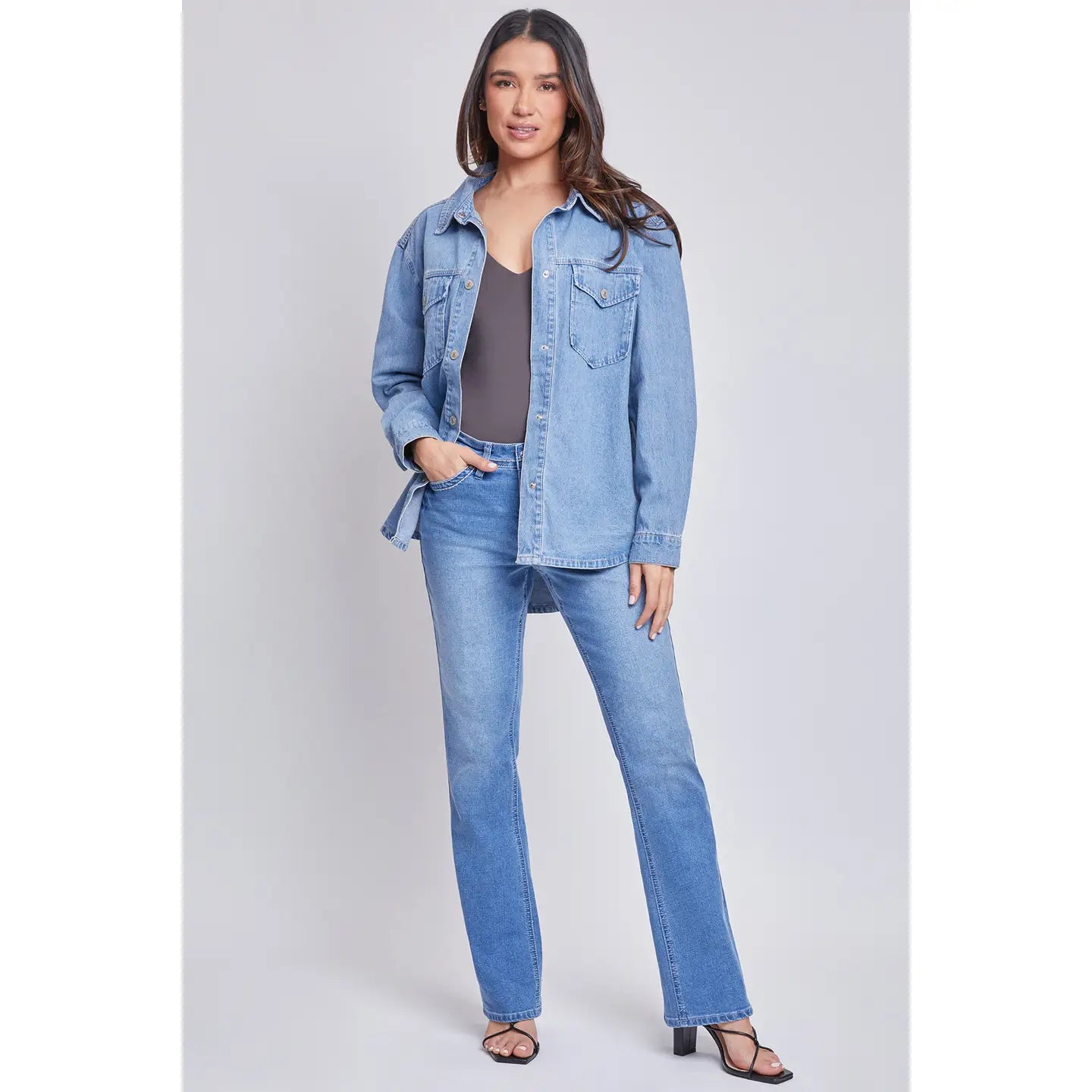 MISSY DENIM SHACKET | MEDIUM WASH