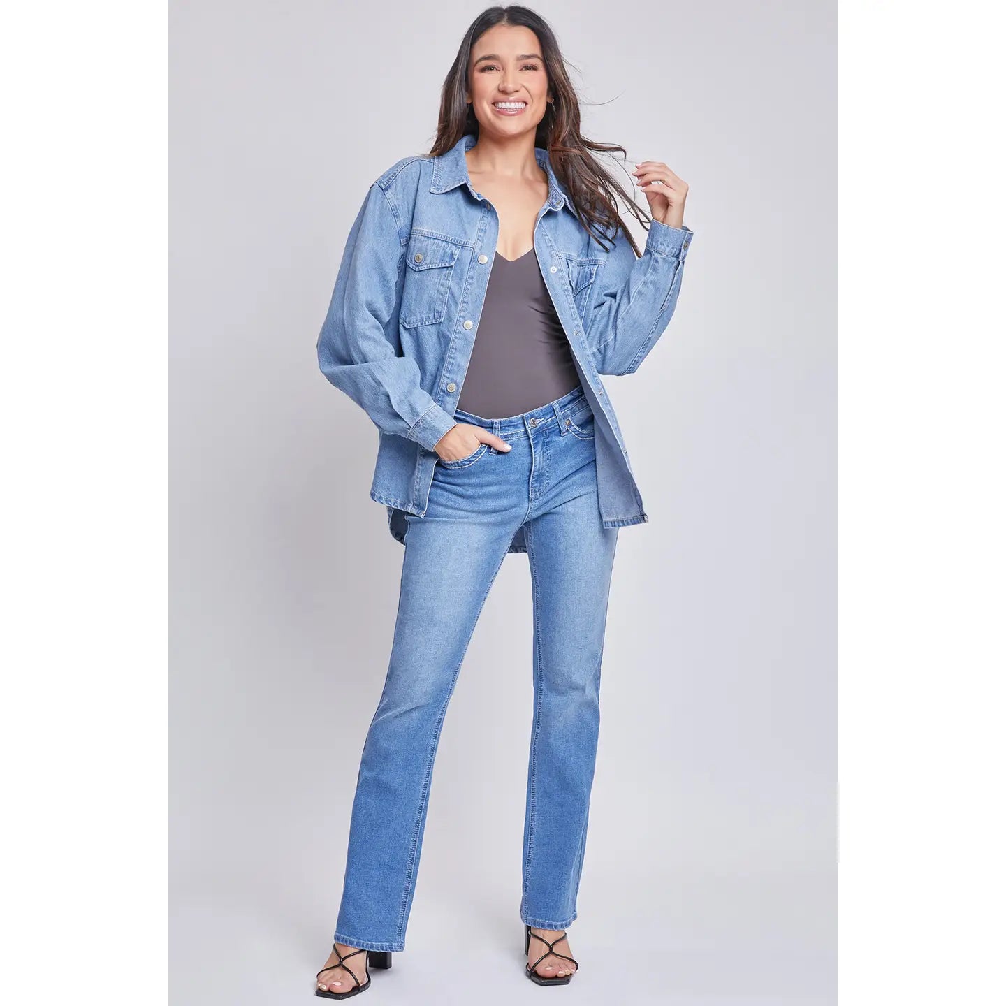 MISSY DENIM SHACKET | MEDIUM WASH