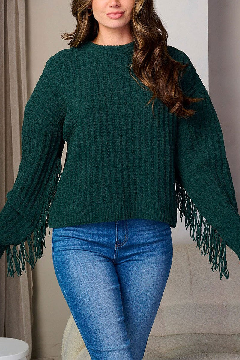 MISSY FRINGE SWEATER