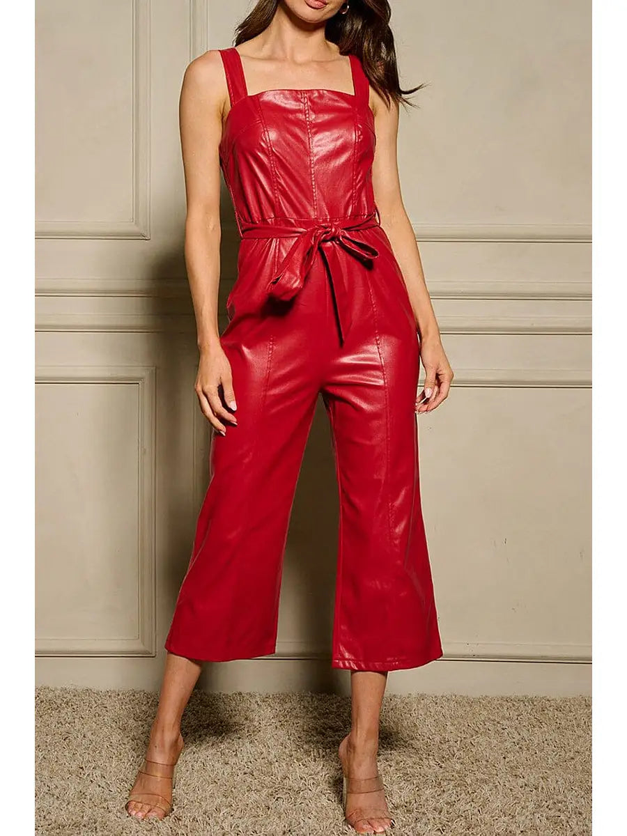 OAKLEY VEGAN LEATHER JUMPSUIT