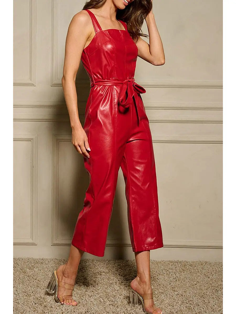 OAKLEY VEGAN LEATHER JUMPSUIT