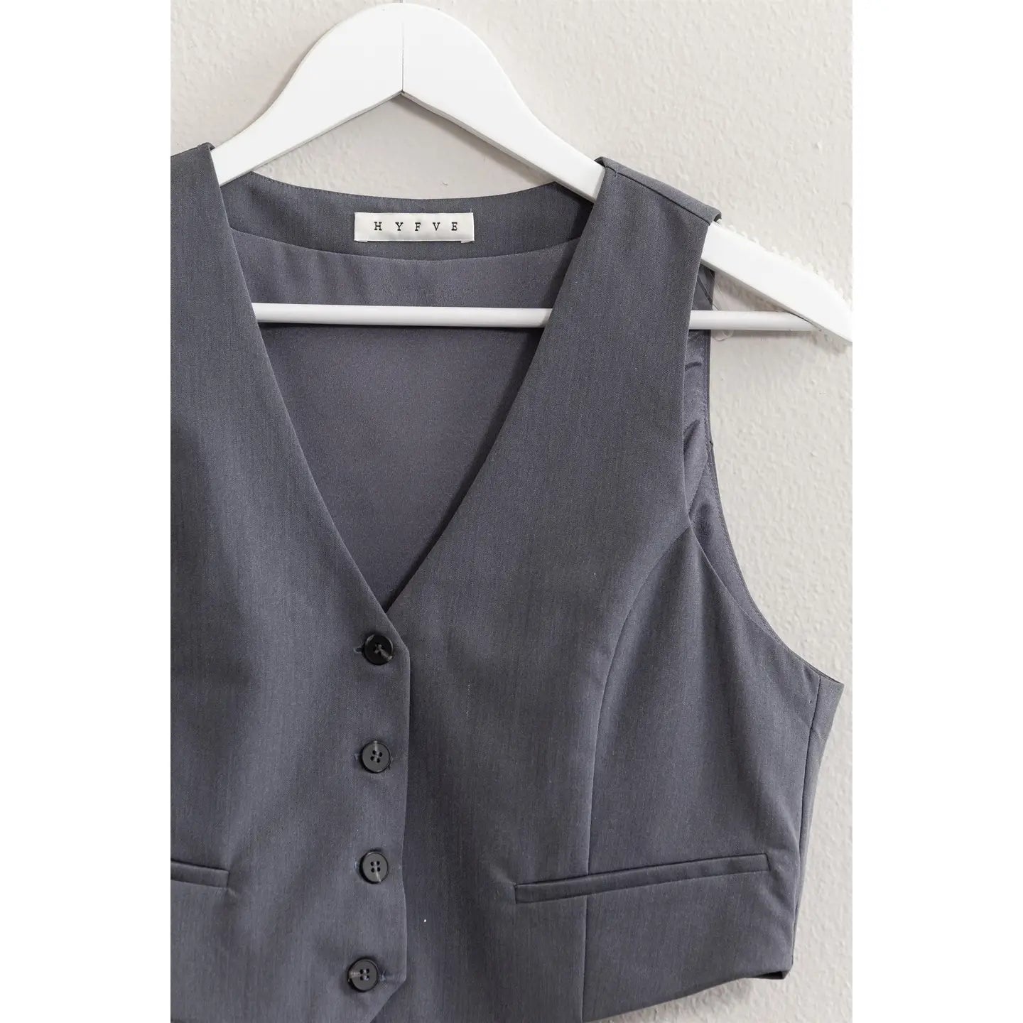 POLLY BUTTON FRONT VEST