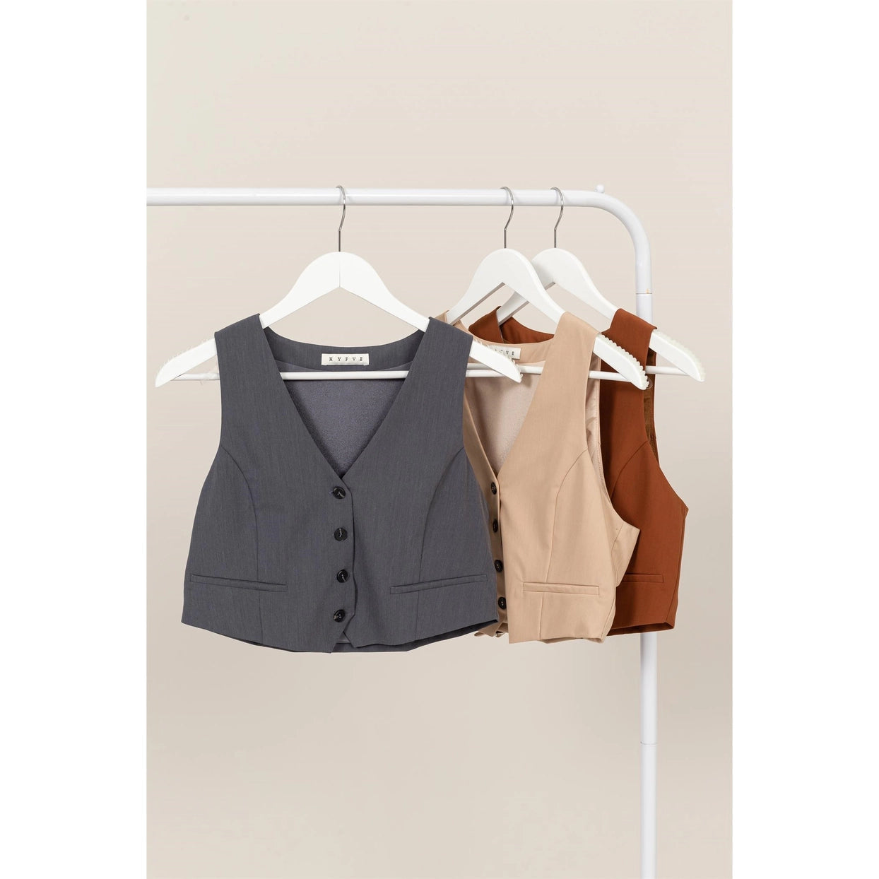 POLLY BUTTON FRONT VEST