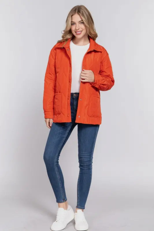 SADIE QUILTED PUFFER SHACKET